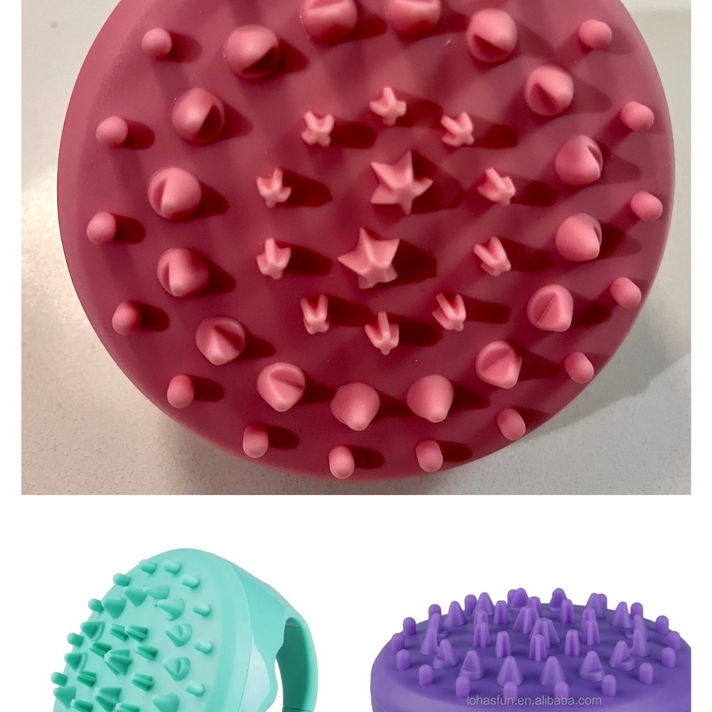 3 Silicone Bath Body Scrubbers